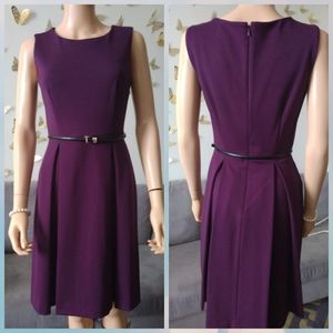 Calvin Klein Plum Elegant Dress NWOT 8